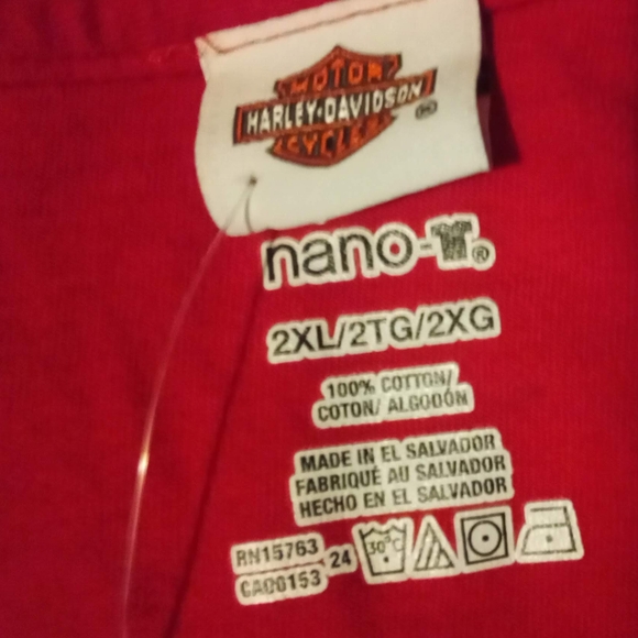 Harley-Davidson Red Graphic T-Shirt - Picture 4 of 4